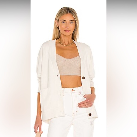 Vince Sweaters - Vince Oversized Cardigan, Cream/Bone, Size Small, NWT